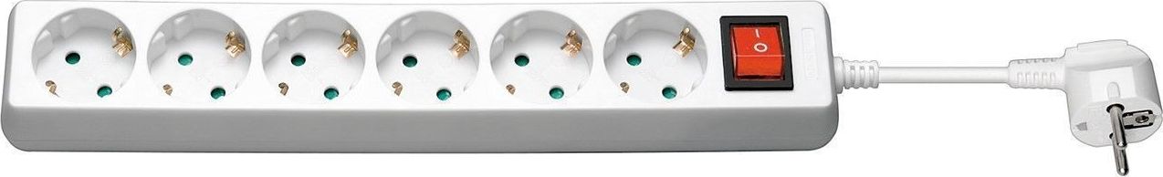 Zgjatës elektrik Microconnect GRU0065W, 6 dalje Schuko, 5 m, i bardhë