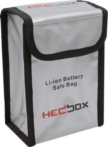 Çantë ruajtëse baterish HEDBOX FIREBAG L, për bateri Li Ion, material zjarrduruese, e zezë