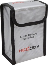 Çantë ruajtëse baterish HEDBOX FIREBAG L, për bateri Li Ion, material zjarrduruese, e zezë