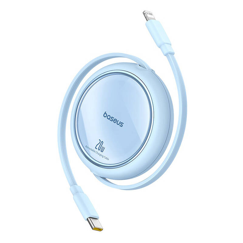 Kabllo karikimi Baseus Free2Pull, 1m, 20W, USB C në Lightning, blu