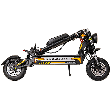 Trotinet elektrik KuKirin G4 Max, motor dyfishtë, goma 12", i zi