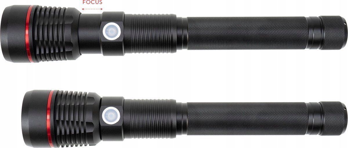 Dritë dore PNI Adventure F450, 1500 lm, 4400 mAh, alumini, e zezë
