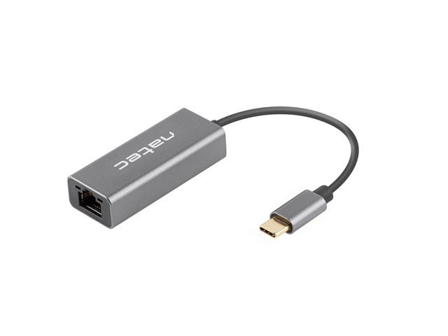 Përshtatës rrjeti Natec Cricket USB-C 3.1, 1 Gbps, i hirtë
