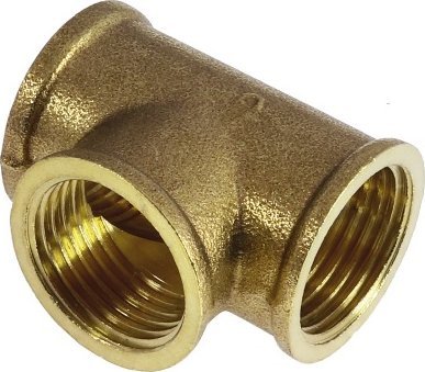 Pjesë lidhëse bronzi Tee, 1/2", për ujë dhe ngrohje