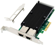 Мрежна картичка Microconnect X550-T2, PCIe x4, 10Gbps, зелена