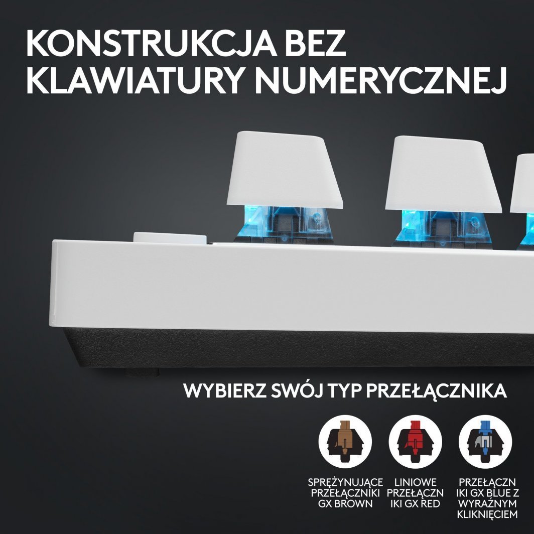 Set Logitech Tastierë PRO X TKL Lightspeed GX + Maus G PRO X SuperLight 2, të bardhë