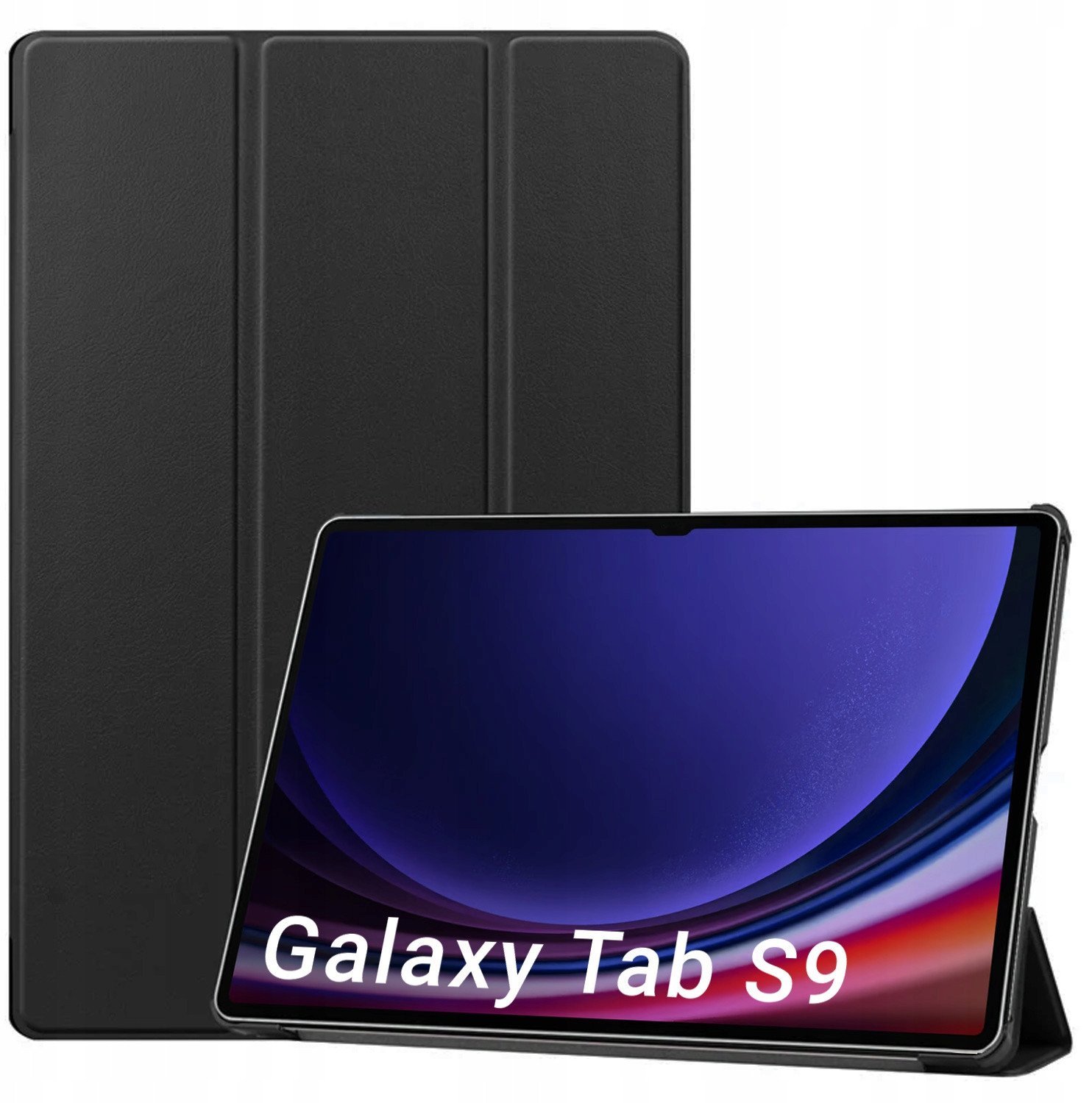 Mbulesë smart për tablet Samsung Galaxy Tab S9, 11", funksion auto wake sleep, e zezë