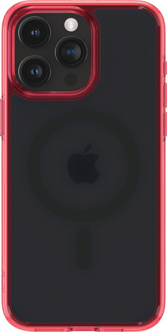 Mbulesë telefoni Spigen Ultra Hybrid MagSafe, për iPhone 15 Pro, frost deep red