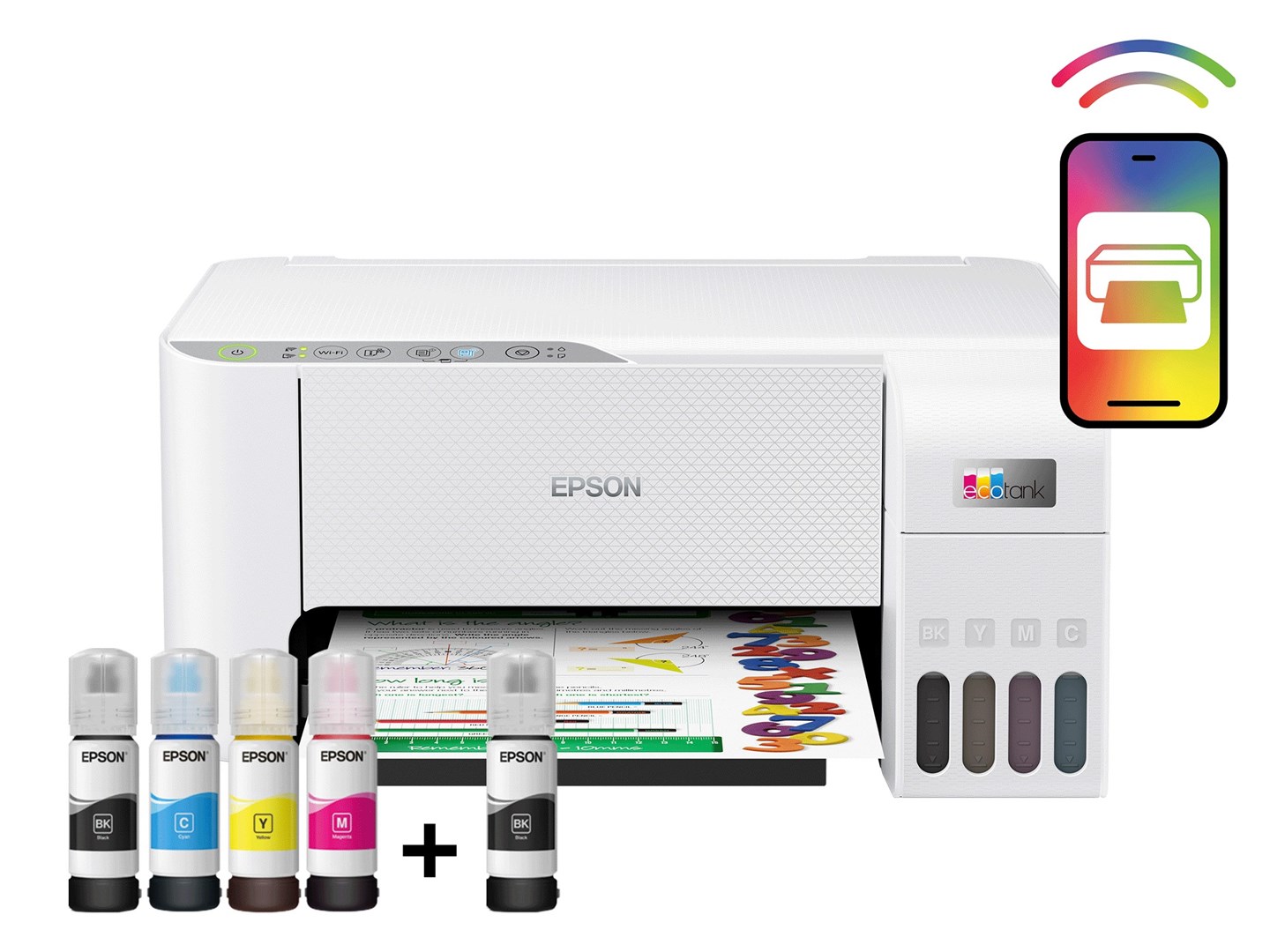 Printer multifunksional Epson L3256, Inkjet, i bardhë