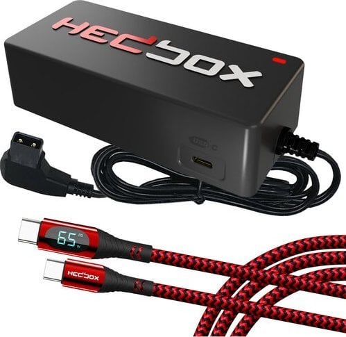 Karikues profesional Hedbox HED-DC10 D-Tap, USB-C PD 3.0, me ekran LED
