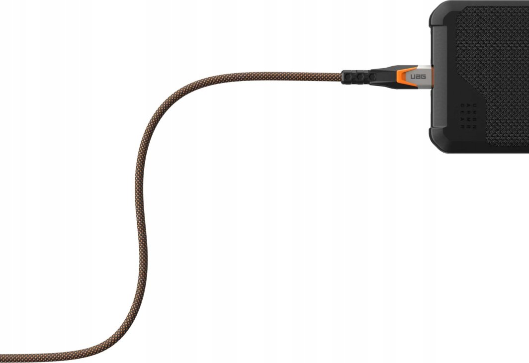 Кабел USB C Урбан Армор Геар 9B4415114097, USB 3.2 Gen 2x2, 0.75 m, црно портокалов