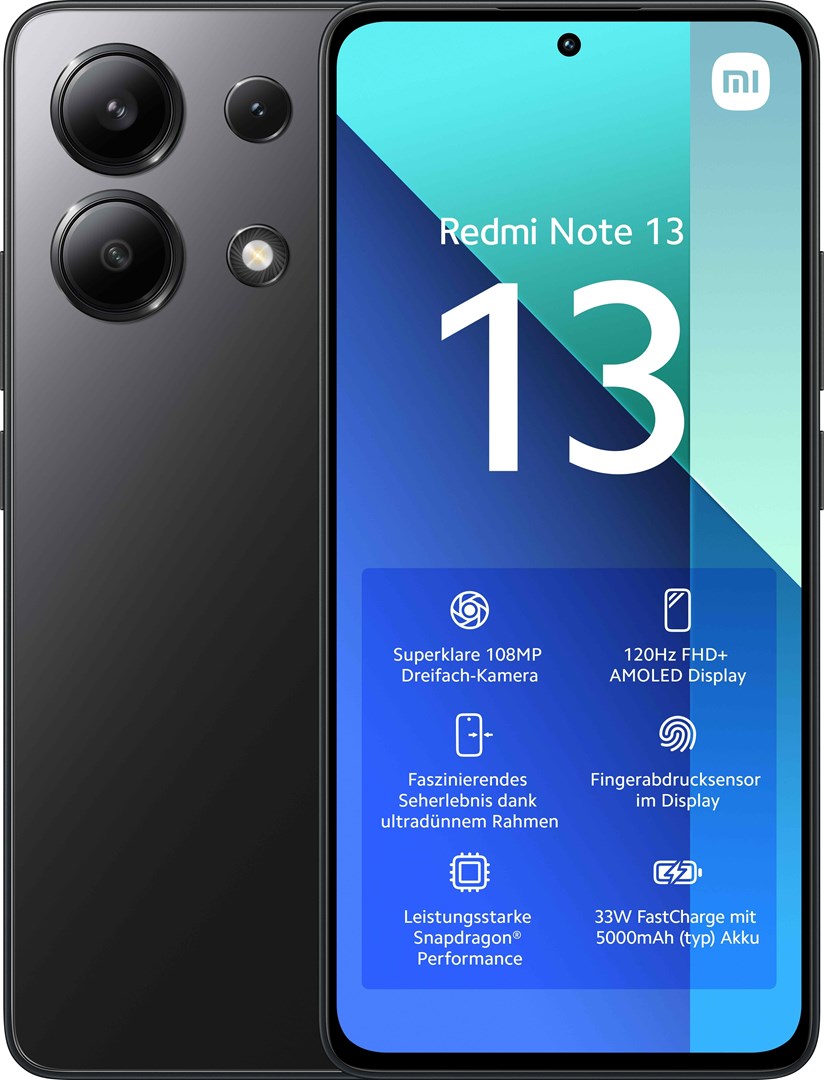 Celular Xiaomi Redmi Note 13 256GB, 6.67", 8GB RAM, 4G, i zi