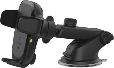 Mbajtëse makine iOttie Easy One Touch Wireless 2, karikim Qi, montim në pult dhe xham, e zezë