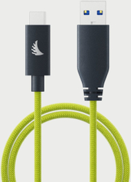 Kabllo USB Angelbird USB A në USB C 3.2, 32 cm, e zezë