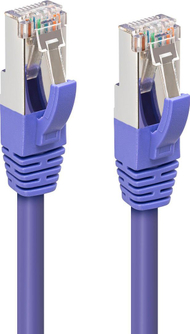 Kабел за мрежа MicroConnect CAT6A S FTP, 0.25m, LSZH, виолетов