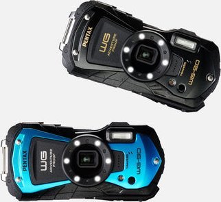 Aparat fotografik Pentax WG-90, 16MP, zmadhim optik 5x, blu