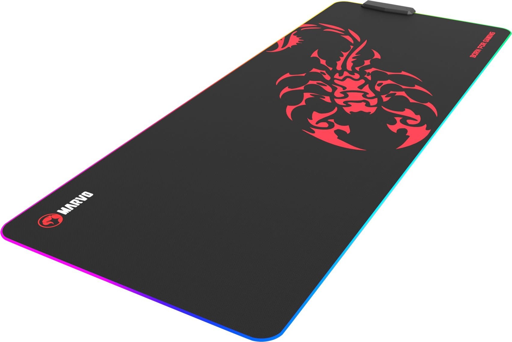 Mousepad gaming Marvo MG011 XL, 800x300x4mm, 4 porta USB, RGB, i zi