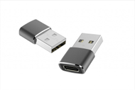 Adapter USB ART OEM, USB 2.0 male në USB C female, OTG, argjendtë