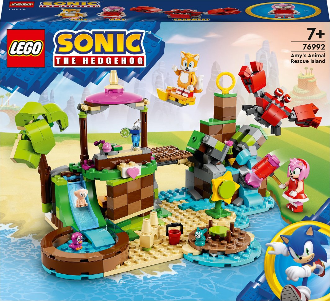 Set LEGO® Sonic the Hedgehog™ 76992 Amy's Animal Rescue Island, 388 pjesë