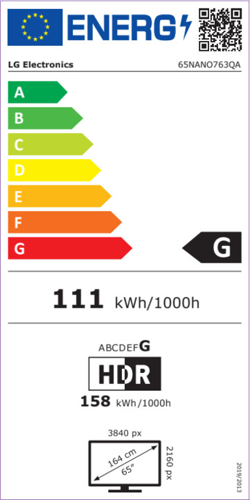Televizor LG 65NANO763, 65" (164cm), UHD, Smart, kaltër