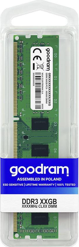 Memorie DDR3 GoodRam CL9 (GR1333D364L9/8G), 8GB, 1333MHz