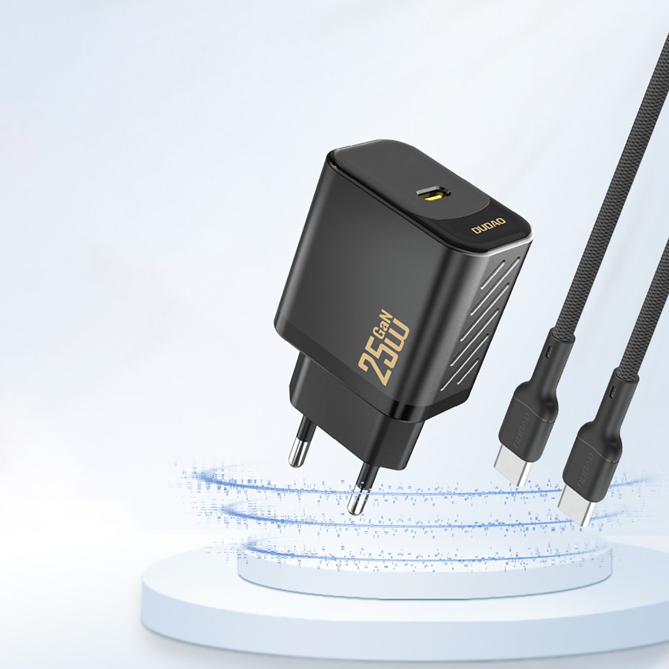 Ngarkues USB C Dudao A27EU, 25W GaN, Power Delivery, i zi