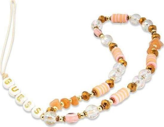 Rryp telefoni Guess GUSTBOHP Beads Bohemia, me rruaza, kafe