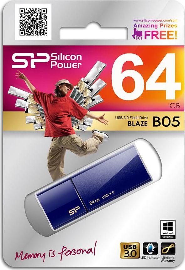 Pendrive Silicon Power Blaze B05 SP064GBUF3B05V1D, 64GB, USB 3.2 gen 1