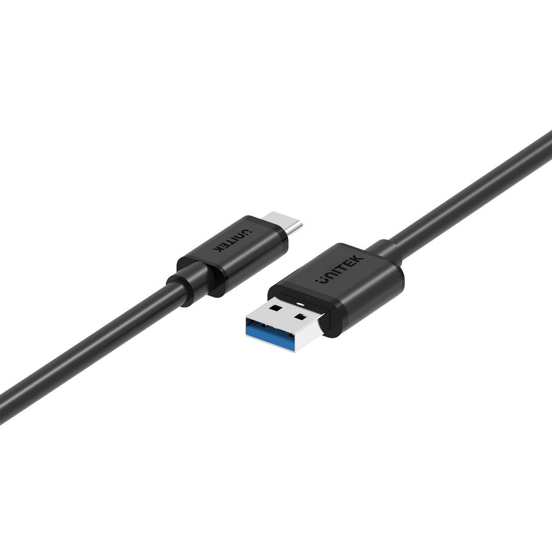 Kabllo Unitek, USB A / USB C, 1 m, e zezë