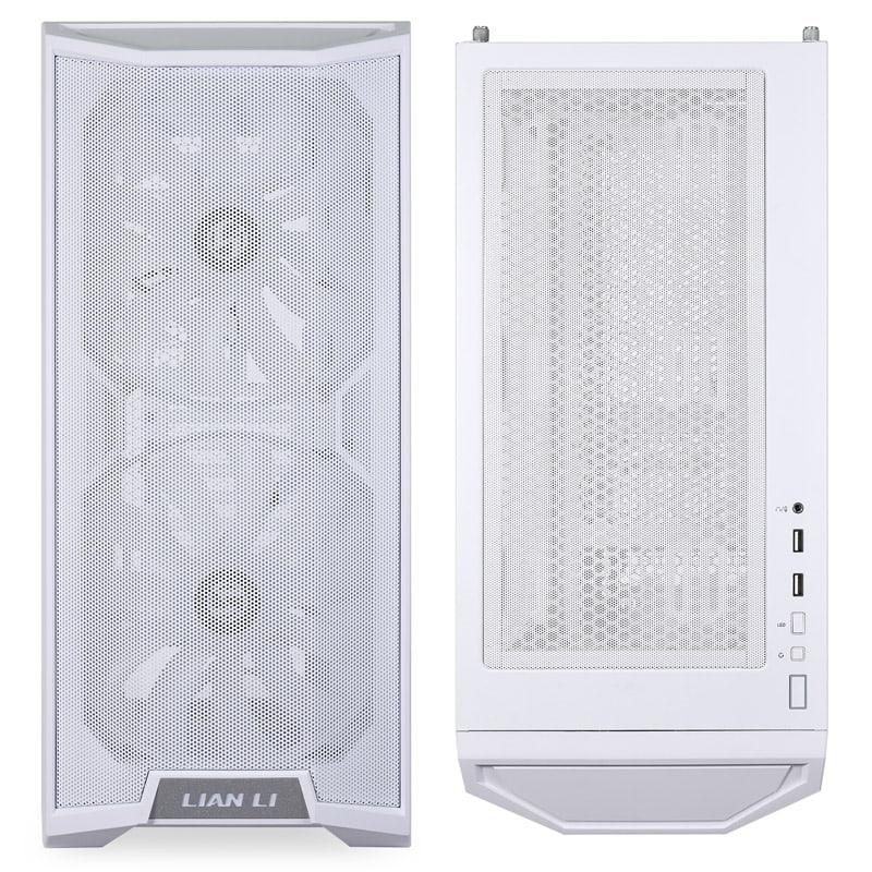 Kuti PC Lian Li LANCOOL 215 ARGB, mid tower, xham i temperuar, e bardhë