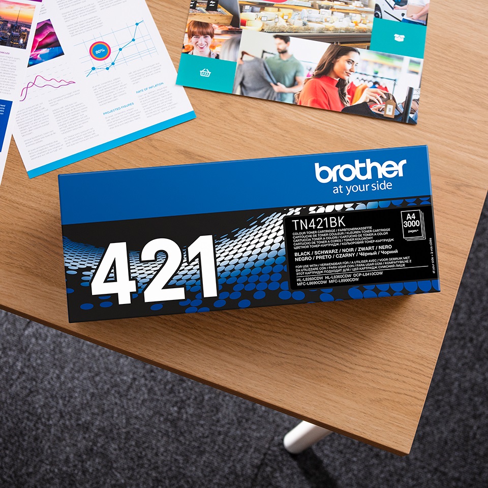 Toner Brother TN421, set 4 copë, origjinal, për MFC-L8690CDW