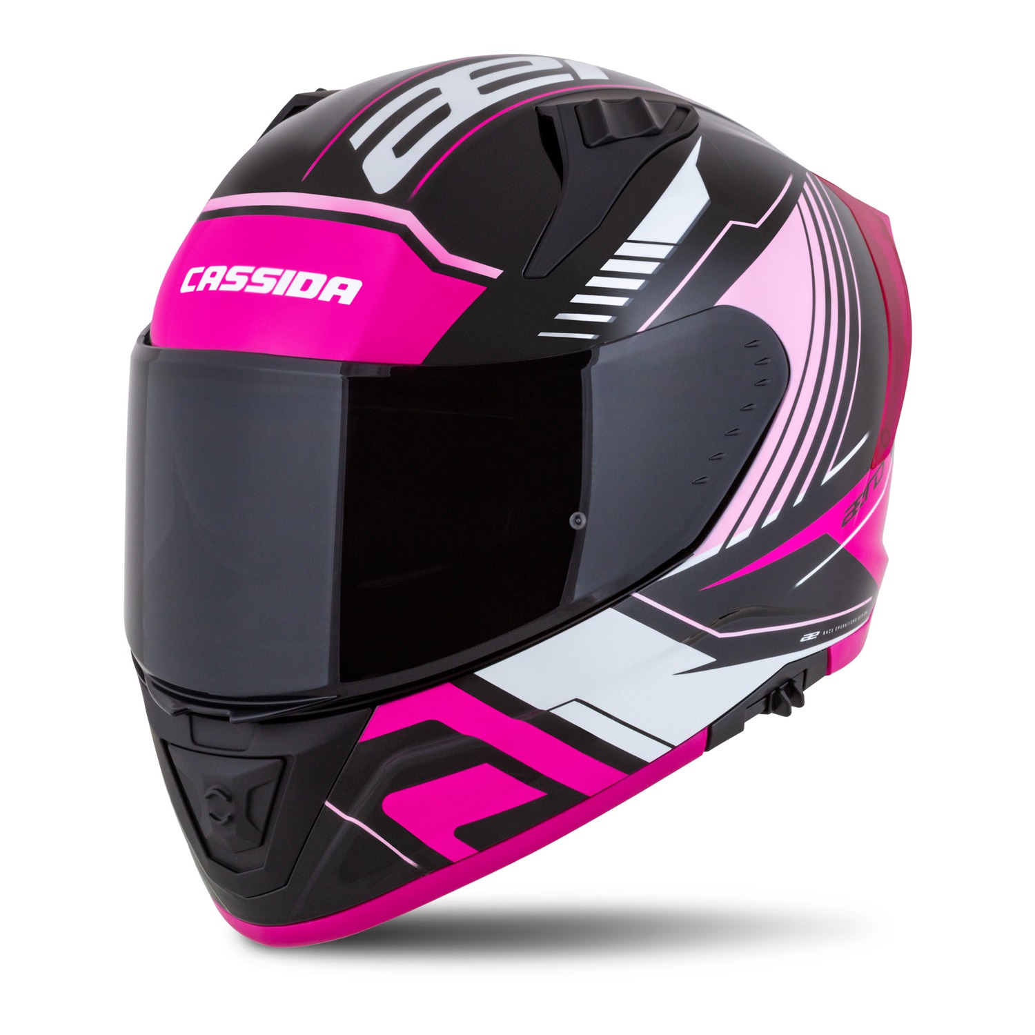 Helmetë moto Cassida Aero Drome 1870, full face, polikarbonat, e zezë