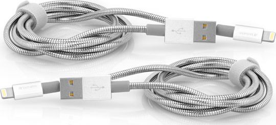 Kabllo USB Verbatim 48872, USB A në Lightning, 1 m, argjendtë
