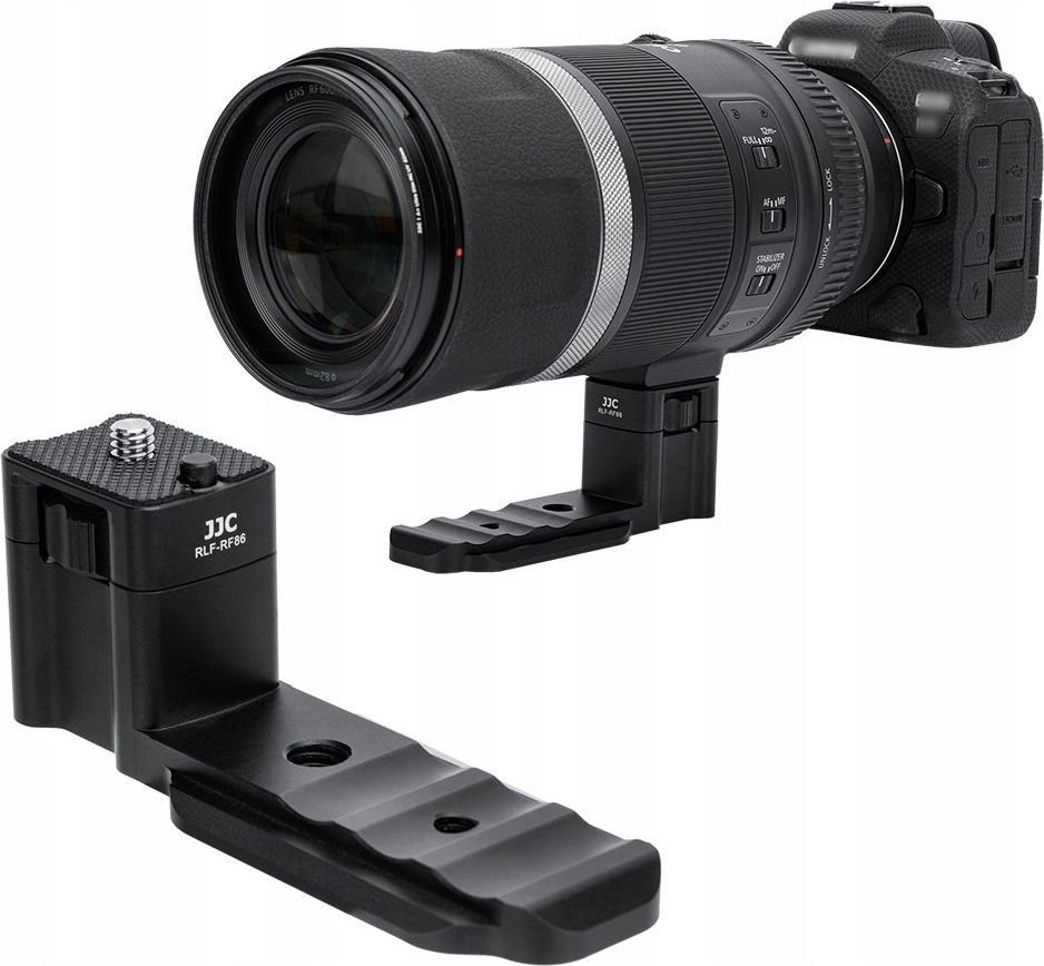 Këmbë mbajtëse objektivi JJC RLF RF86, për adapter lente, e zezë