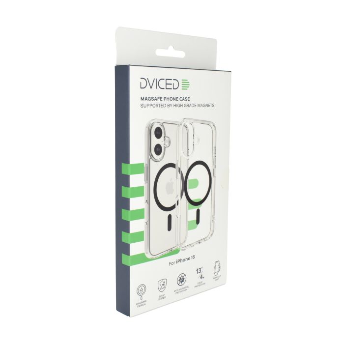 Dviced MagSafe iPhone 16 Clear Case, Black