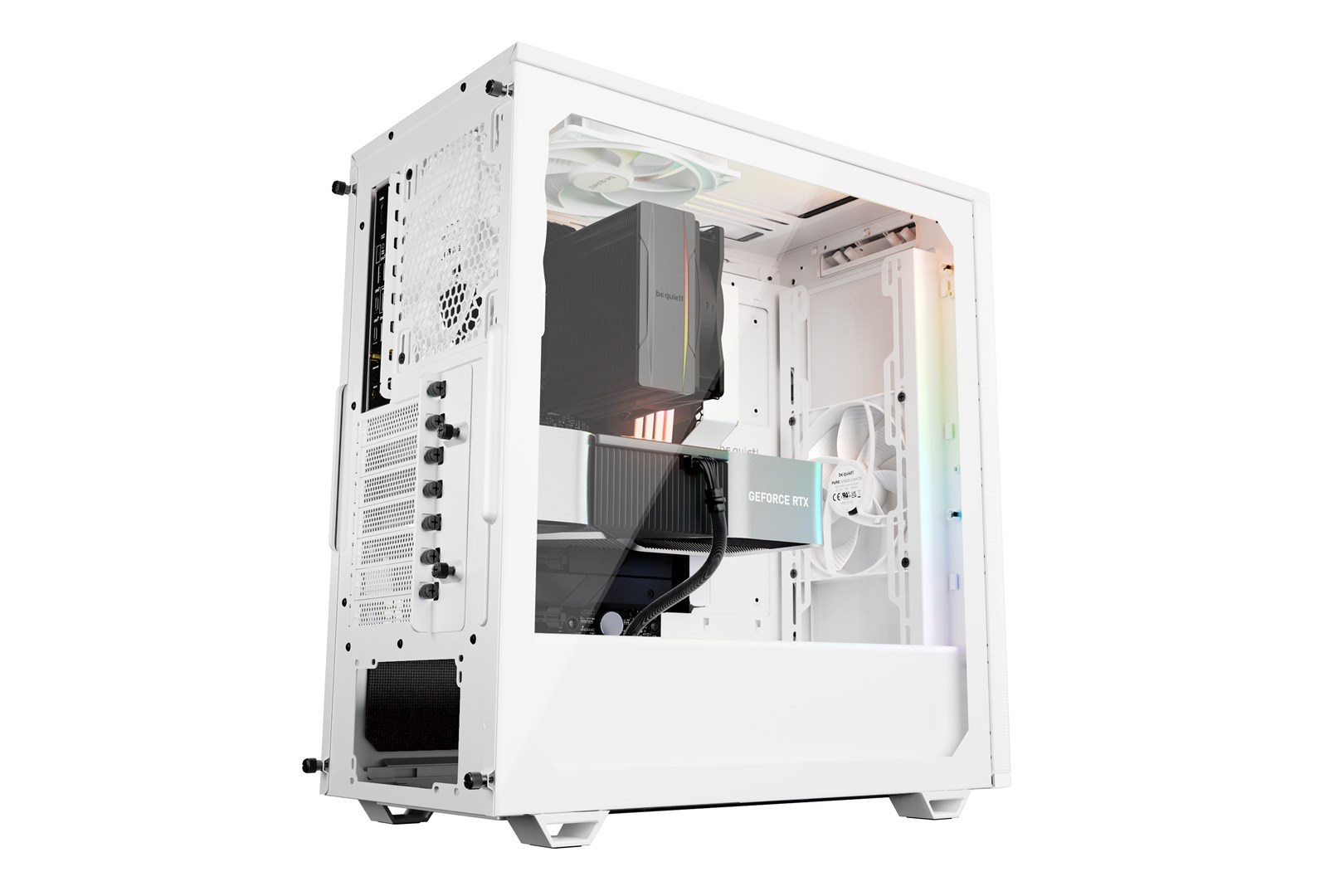 Kasa PC be quiet Pure Base 501 DX, ATX, ARGB, e bardhë