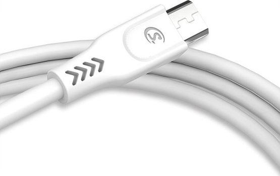 Kabllo Somostel USB 3.0 në microUSB, 1 m, e bardhë