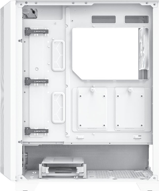 Kasë Montech SKY ONE Lite ARGB, e bardhë, Midi Tower