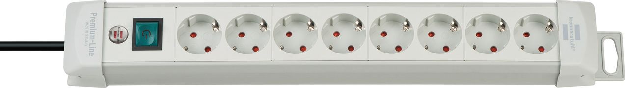 Shirit elektrik Brennenstuhl Premium-Line me 8 priza, 3m, i hirtë
