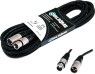 Kabllo mikrofoni CABLE4ME XLR në XLR, 6 m, e zezë