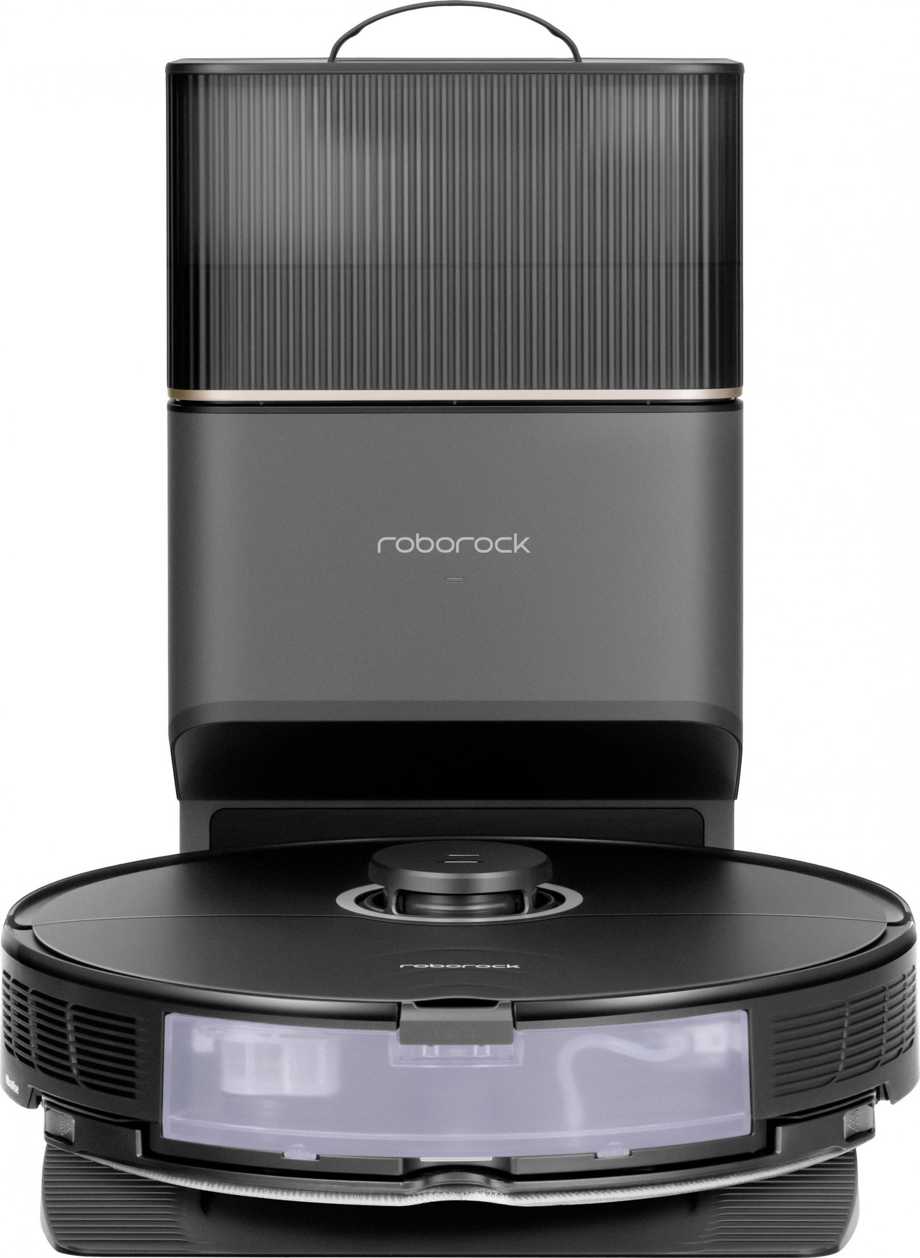 Robot pastrues Roborock S8+, stacion vetëzbrazës, navigim me lazer, i zi