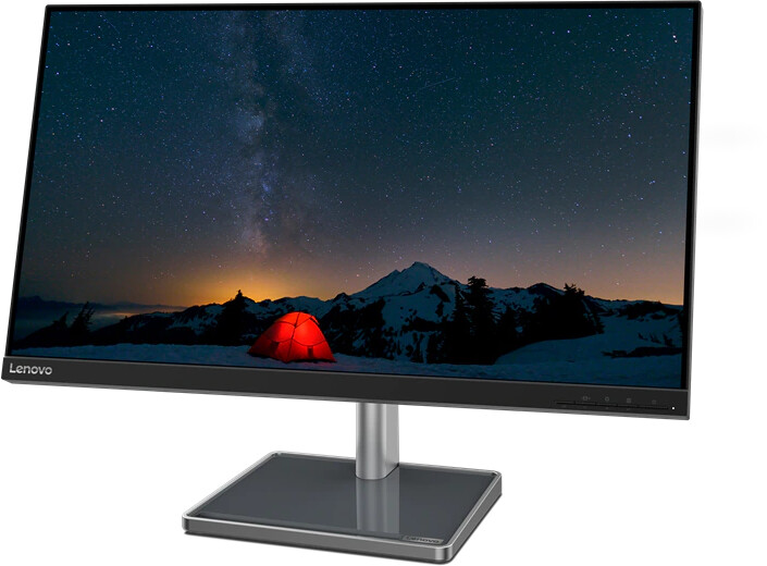 Monitor Lenovo L28u-35 - LED, 28", UHD, i zi / argjendtë