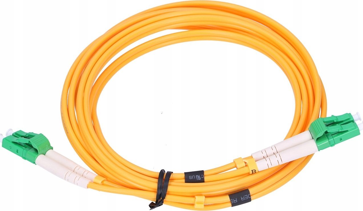 Kabëll optik Extralink Patchcord SM, LC APC në LC APC, duplex 2m