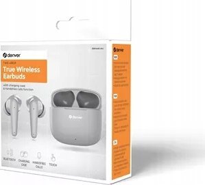 Kufje wireless Denver TWE-48GR, Bluetooth 5.3, USB C, gri