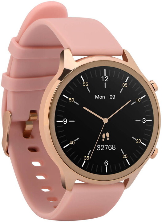 Orë e mençur Garett Smartwatch Veronica, verdhë/rozë