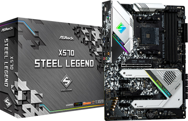 Pllakë amë ASRock X570 STEEL LEGEND - AMD X570