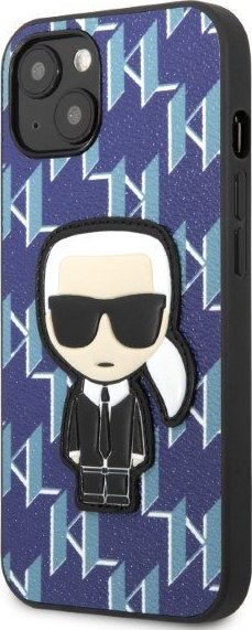Mbështjellës telefoni Karl Lagerfeld KLHCP13SPMNIKBL, për iPhone 13 mini, hardcase, blu