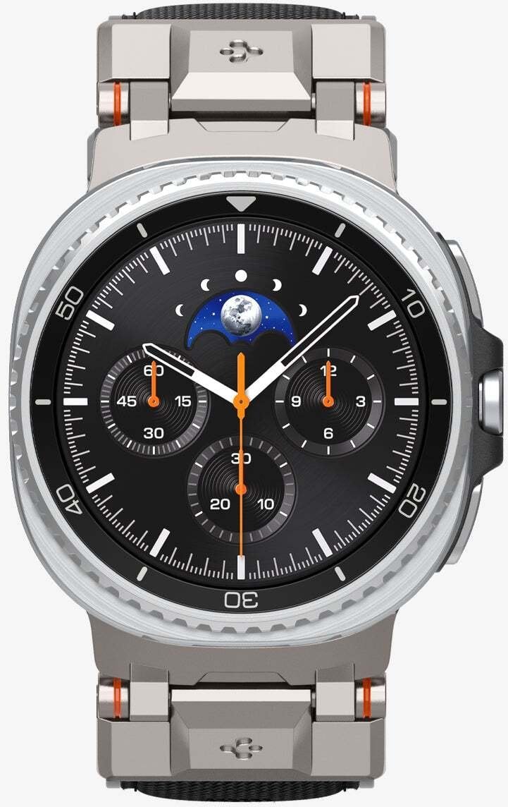 Rrip ore inteligjente Spigen DuraPro Armor, për Samsung Galaxy Watch 8 46mm 44mm 40mm, najlon sportiv, i zi