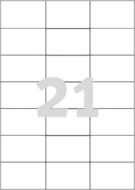 Etiketa universale Avery Zweckform 3652, 70 x 42.3mm, 2100 etiketa, të bardha