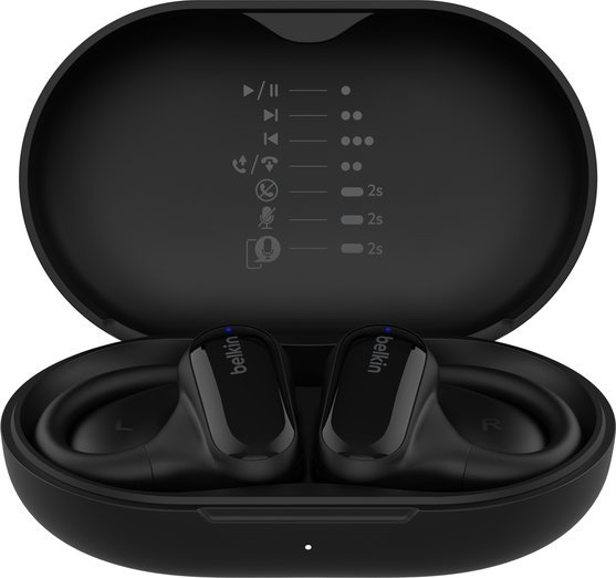 Kufje Belkin SoundForm ClearFit, True Wireless, Bluetooth, të zeza